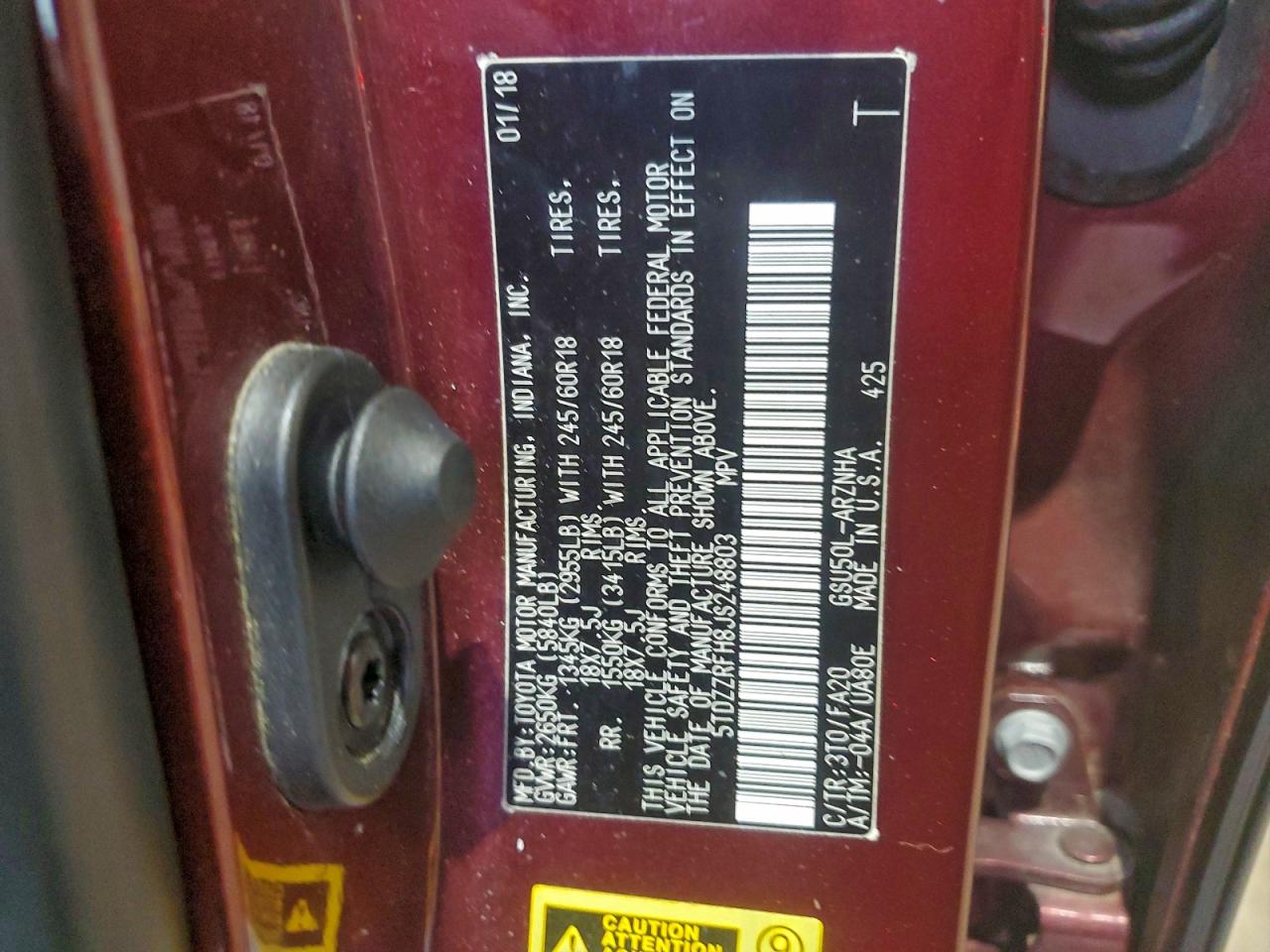 Toyota Highlander Le Image 12